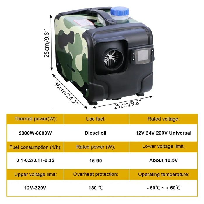 Webasto 8kw. Nowe. Nagrzewnica olejowa. Ogrzewanie. Sprawdzone modele!