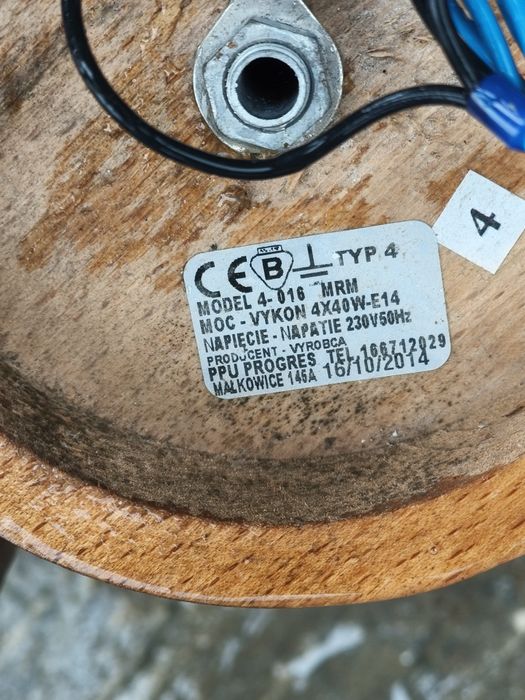 Stary duży rustykalny plafon firmy Progres