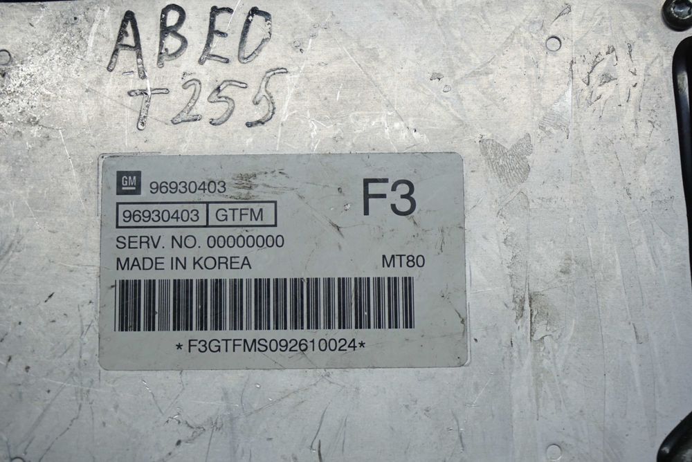 Блок управління двигуном ЕБУ (мозги) Chevrolet Aveo\Авео 1.4T255\250