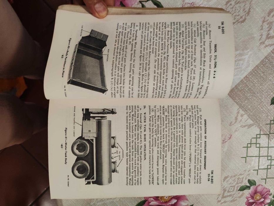 Manual camião militar GMC (original do exército americano, 1944)
