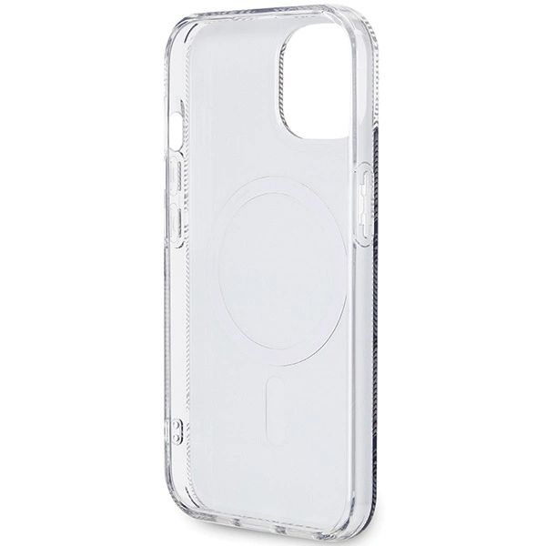 Etui Guess IML GCube MagSafe na iPhone 15 Plus / 14 Plus - czarne