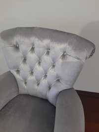 Senhorinha sofá vintage prateado