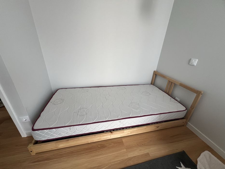 Cama de solteiro e colchão 90*200cm