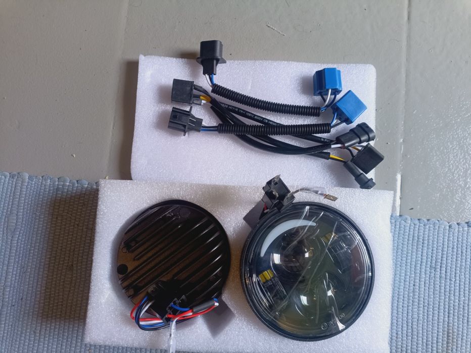 Faróis led redondos