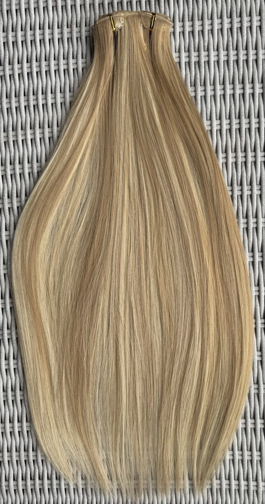 Premium Ultra blond pasemka ( ciepłe odcienie )włosy doczepiane clipin