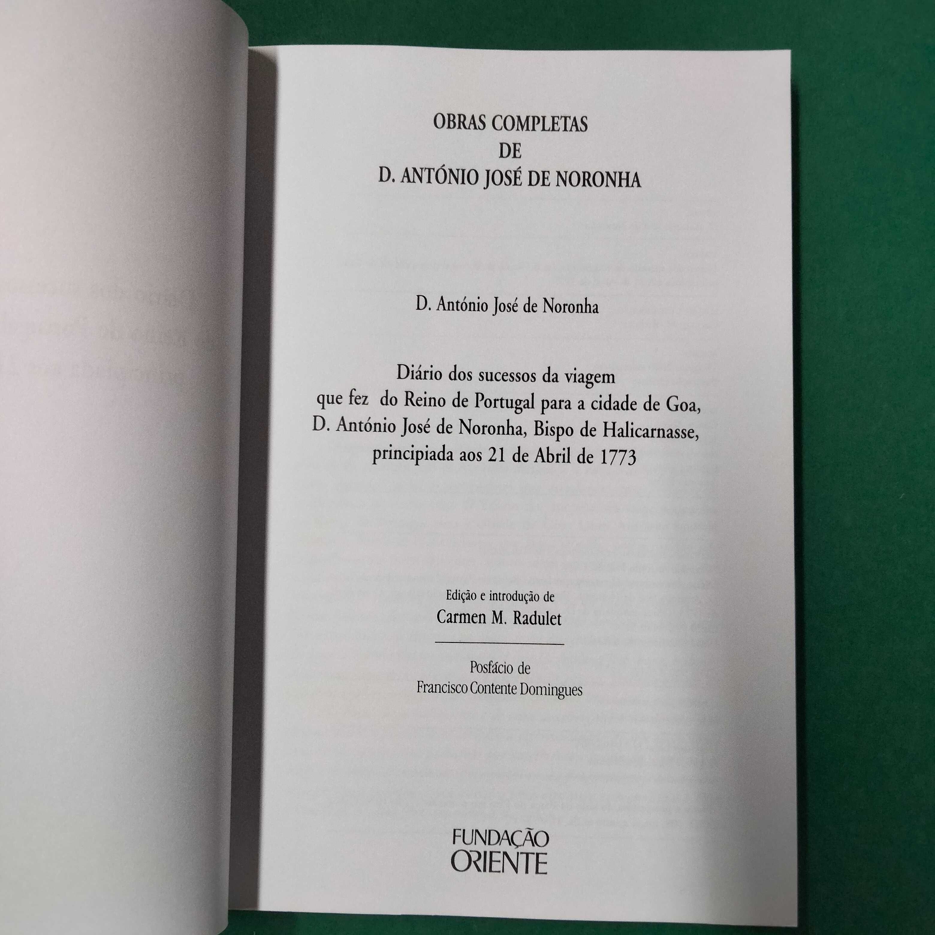 Diário da Viagem - D. António José de Noronha