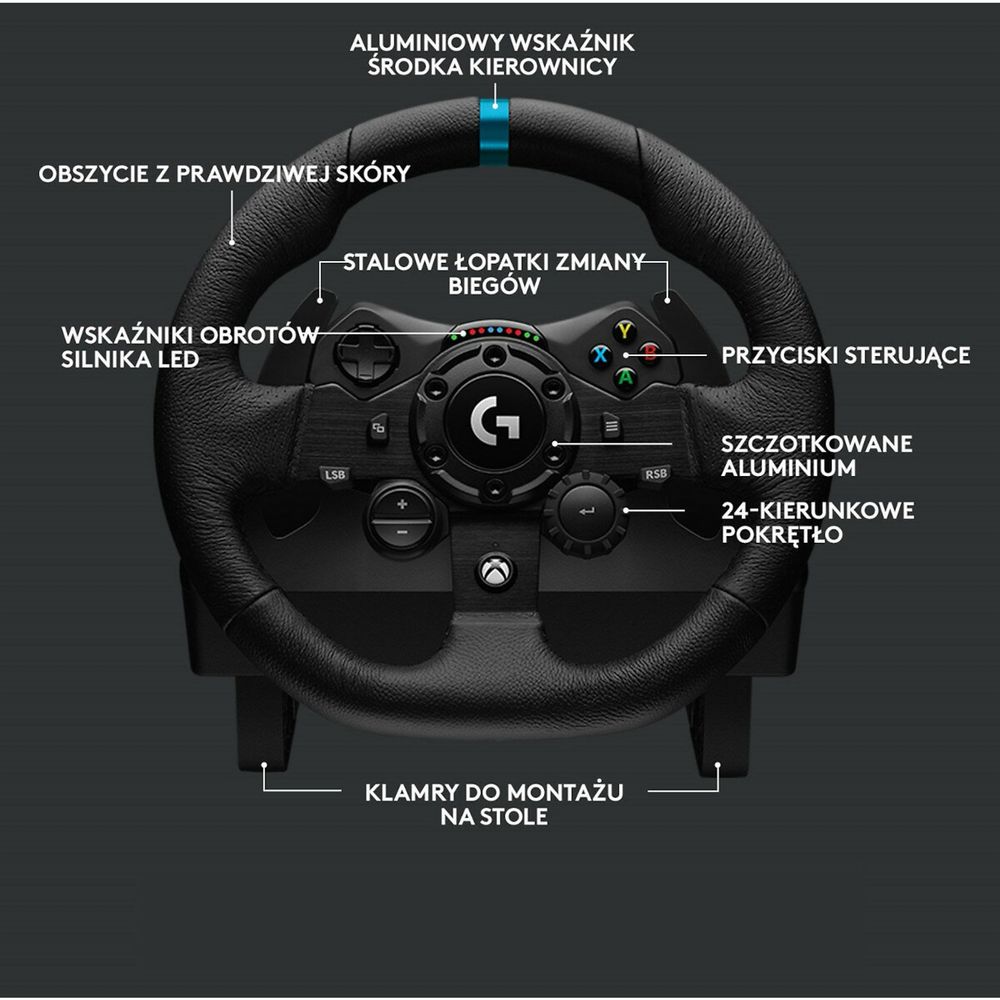 Kierownica LOGITECH G923 Xbox PC