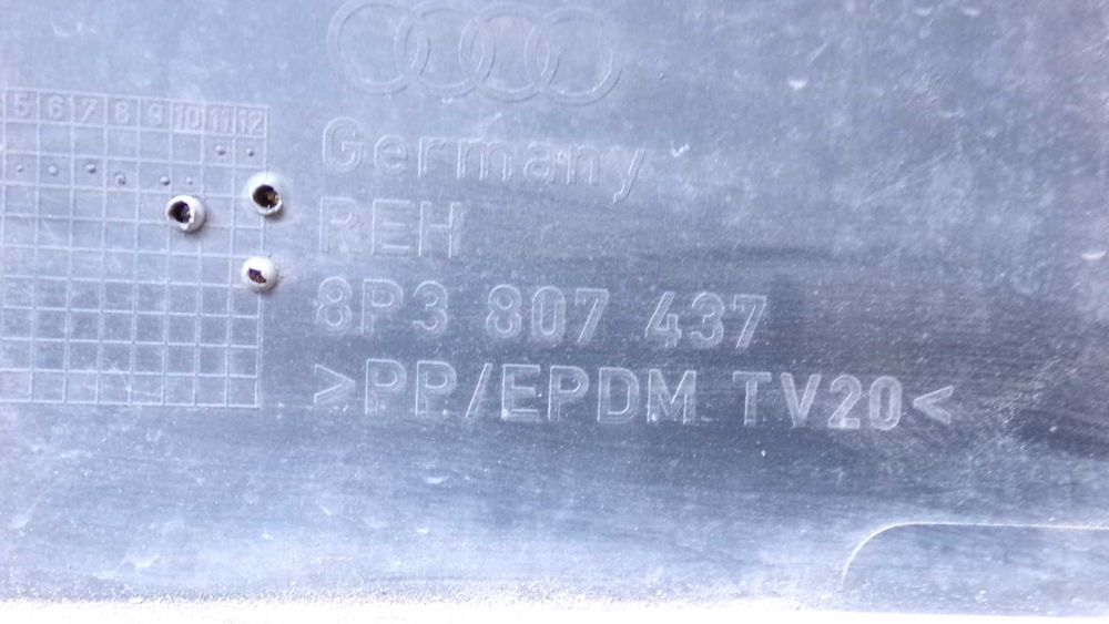 Paz55 Zderzak przedni przód audi a3 8p niebieski wysyłka