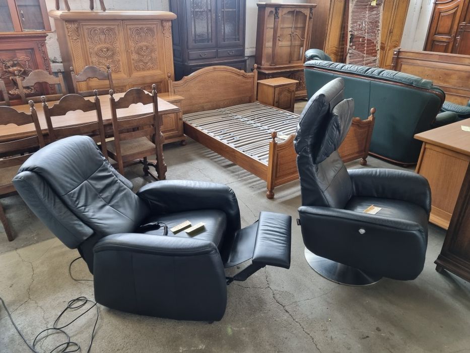 Okazja. Fotel elektryczny geriatryczny na pilota skóra