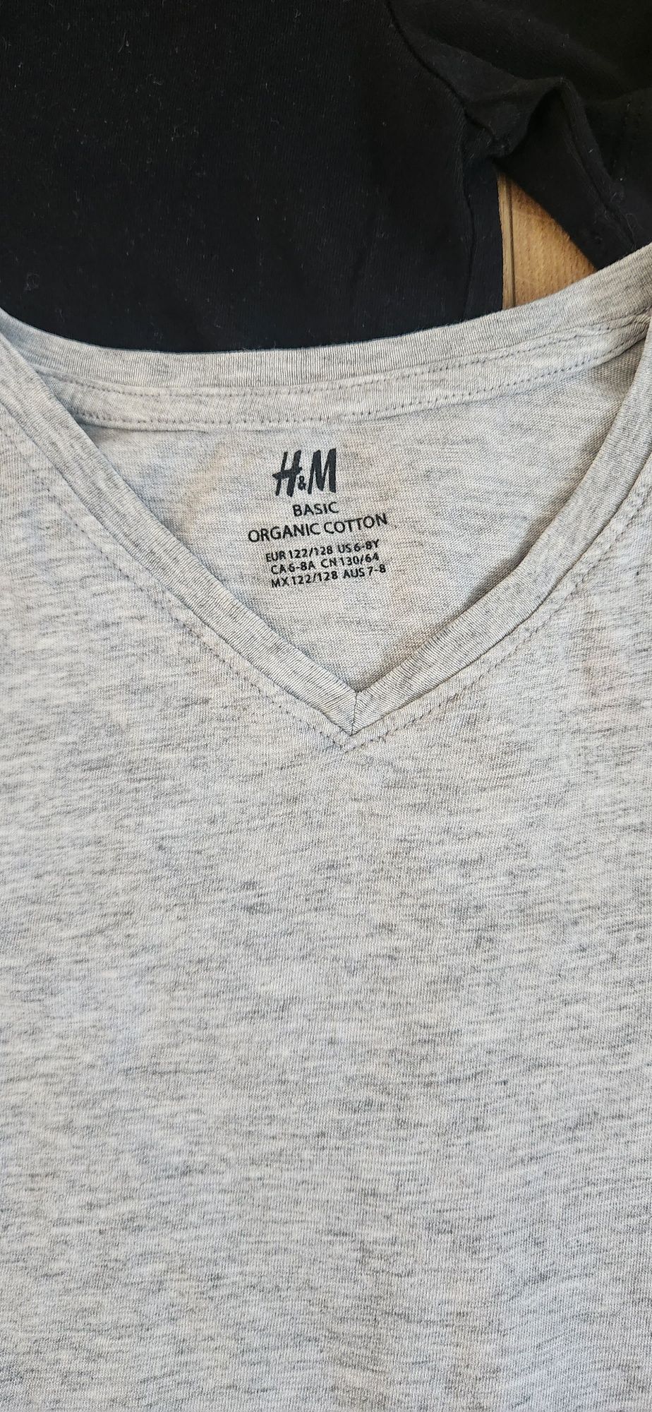 H&M zestaw 2x tshirt r. 122-128. Stan bdb!