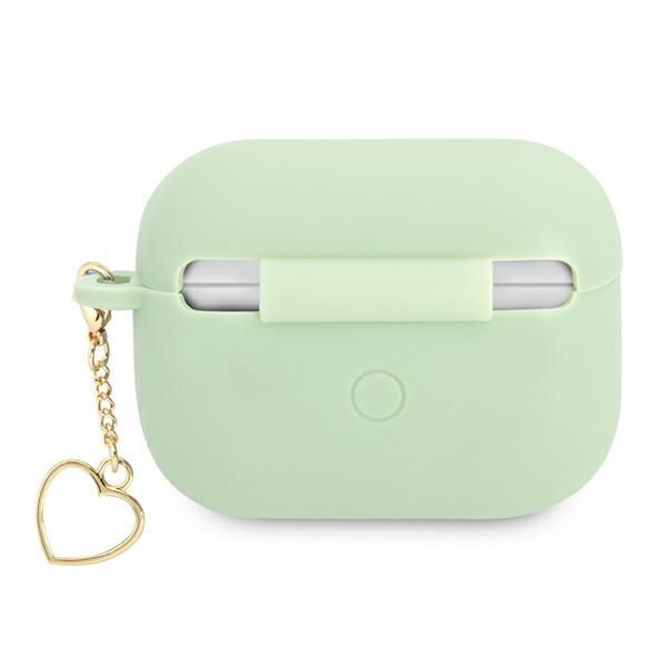 Guess Etui na AirPods Pro Serce Zielone - kolekcja Heart Charm