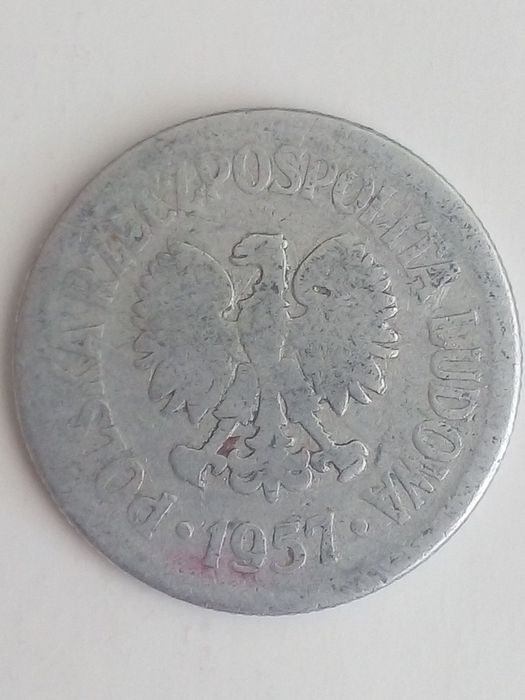 Moneta 1 zł z 1957r.