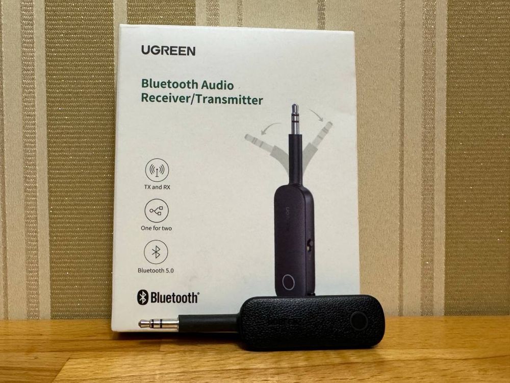 Bluetooth-адаптер беспроводной Ugreen CM403 AUX 3.5 мм 2 в 1