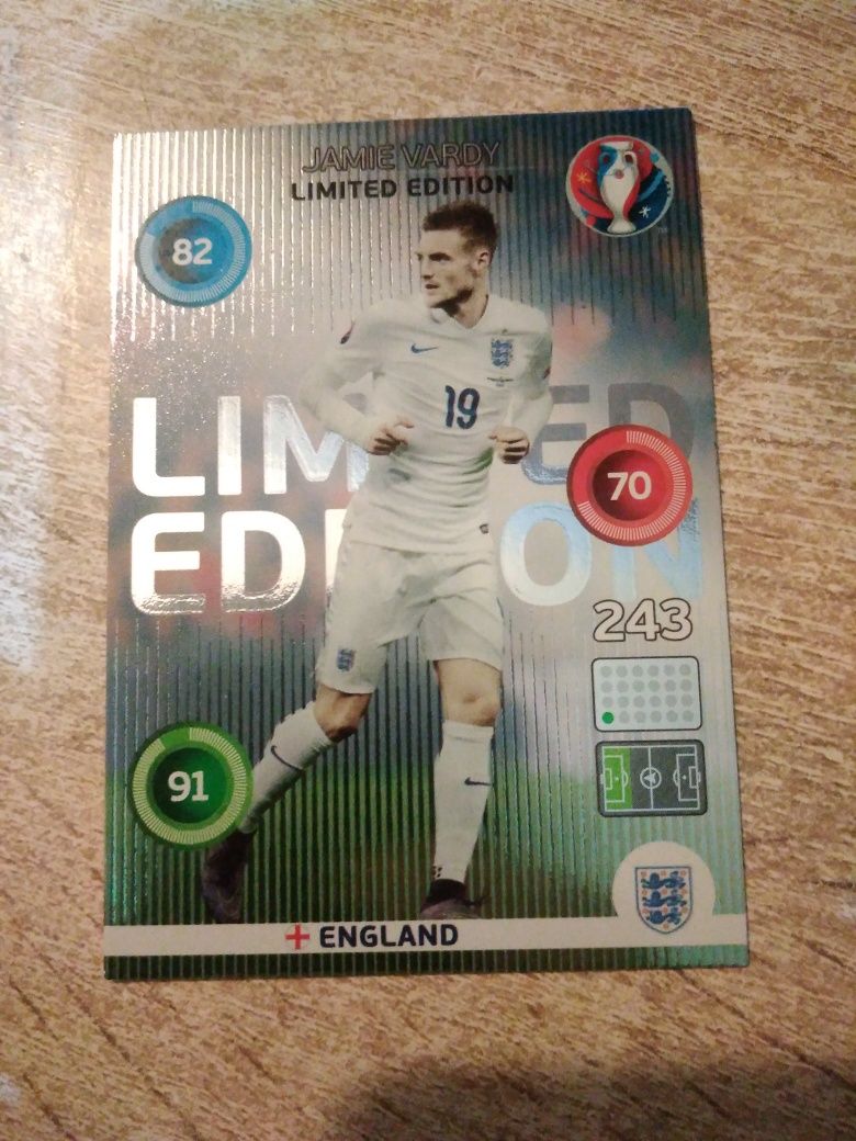 Karta limited edition UEFA euro 2016 panini Vardy