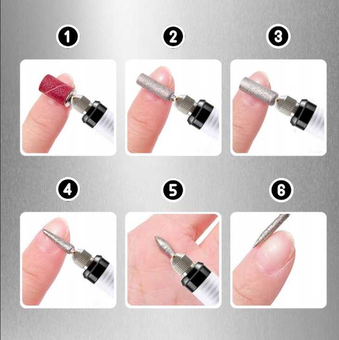 NOWA Frezarka 65W do paznokci z zestawem frezów Manicure Pedicure