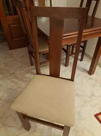 Mesa madeira com 4 cadeiras
