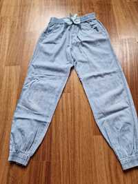 Dziewczęce spodnie z gumkami z lyocellu marka 5-10-15, r. 140