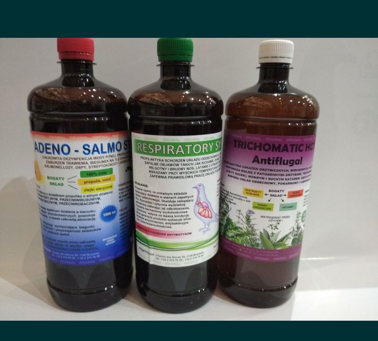 Zestaw adensalmostop respiratory trichomatic gołębie kury paw