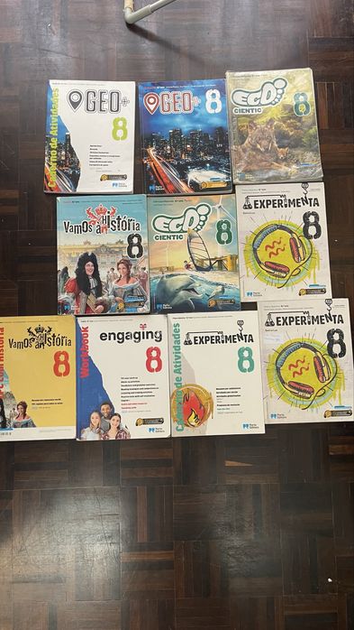 Conjunto de manuais escolares 8º ano – bom estado