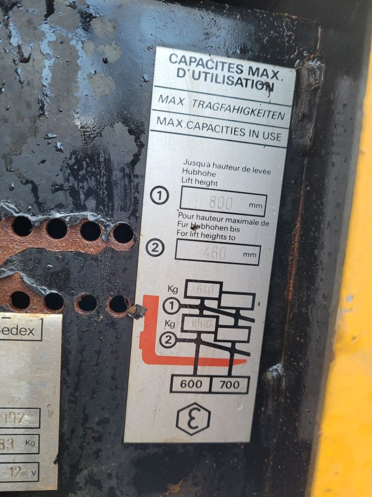 Paleciak nozycowy elektryczny jungheinrich z Niemiec okazja