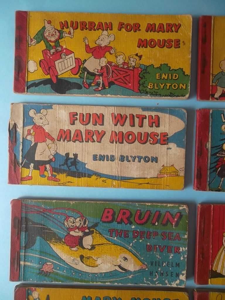 Livros infantis dos anos 50 ENID BLYTON Mary Mouse Books 9 LIVROS
