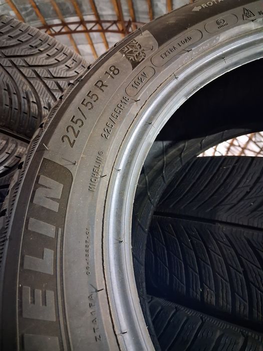 225/55 18 Michelin Pilot Alpin 5 шини  б/у зима Комплект , Пара