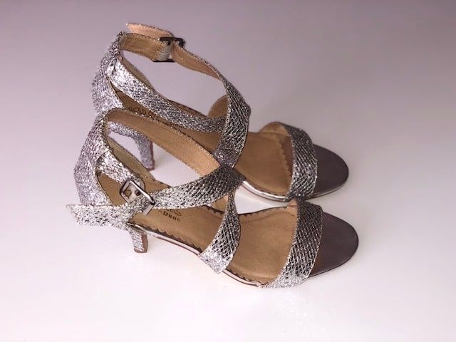 Туфли (сандалии) Head Over Heels и Dunes Silver Glitter, 37 р.