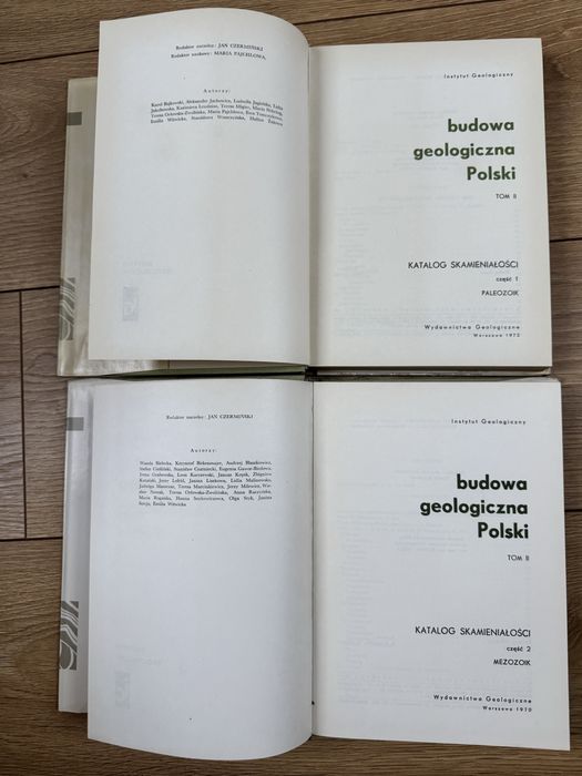 Budowa geologiczna Polski tom 2 katalog skamieniałości część 1-2