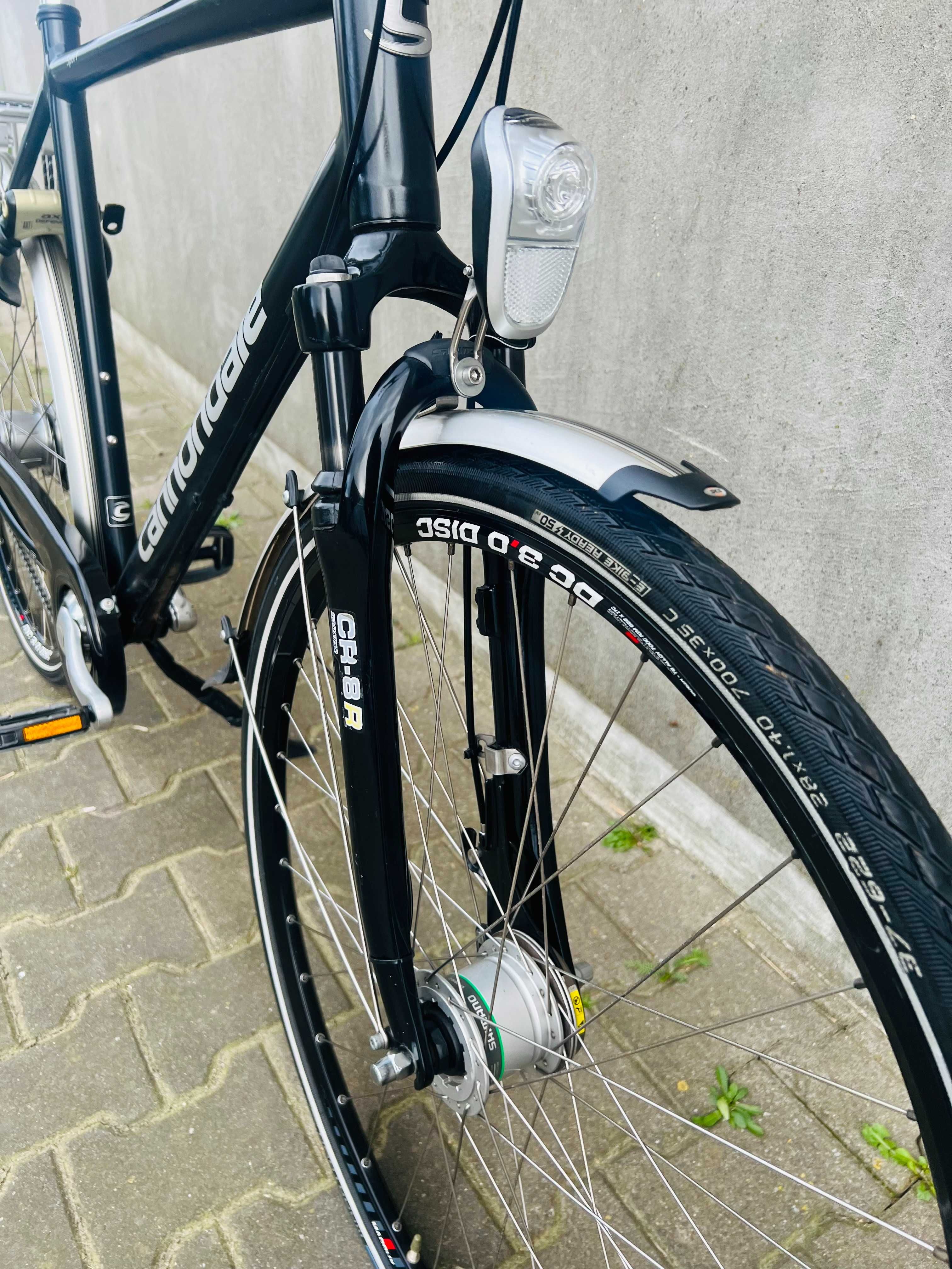 Rower CANNONDALE SPORT Męski Aluminiu 28" NEXUS 8 Prądnica Amortyzator