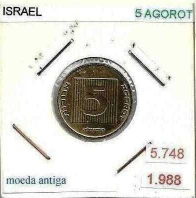 Moedas - - - Israel - - - ( New Sheqel ) 1985 - - - xxxx