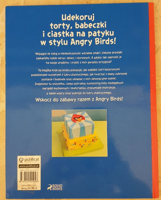 Książka "Wyjątkowe torty Angry Birds" * nowa + gratis