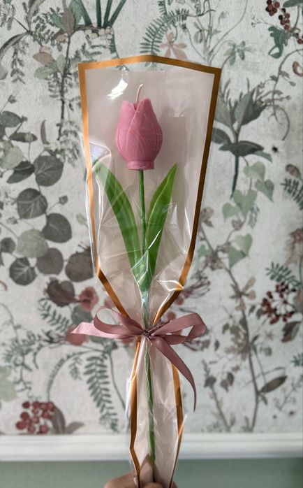 Tulipany świeca sojowa