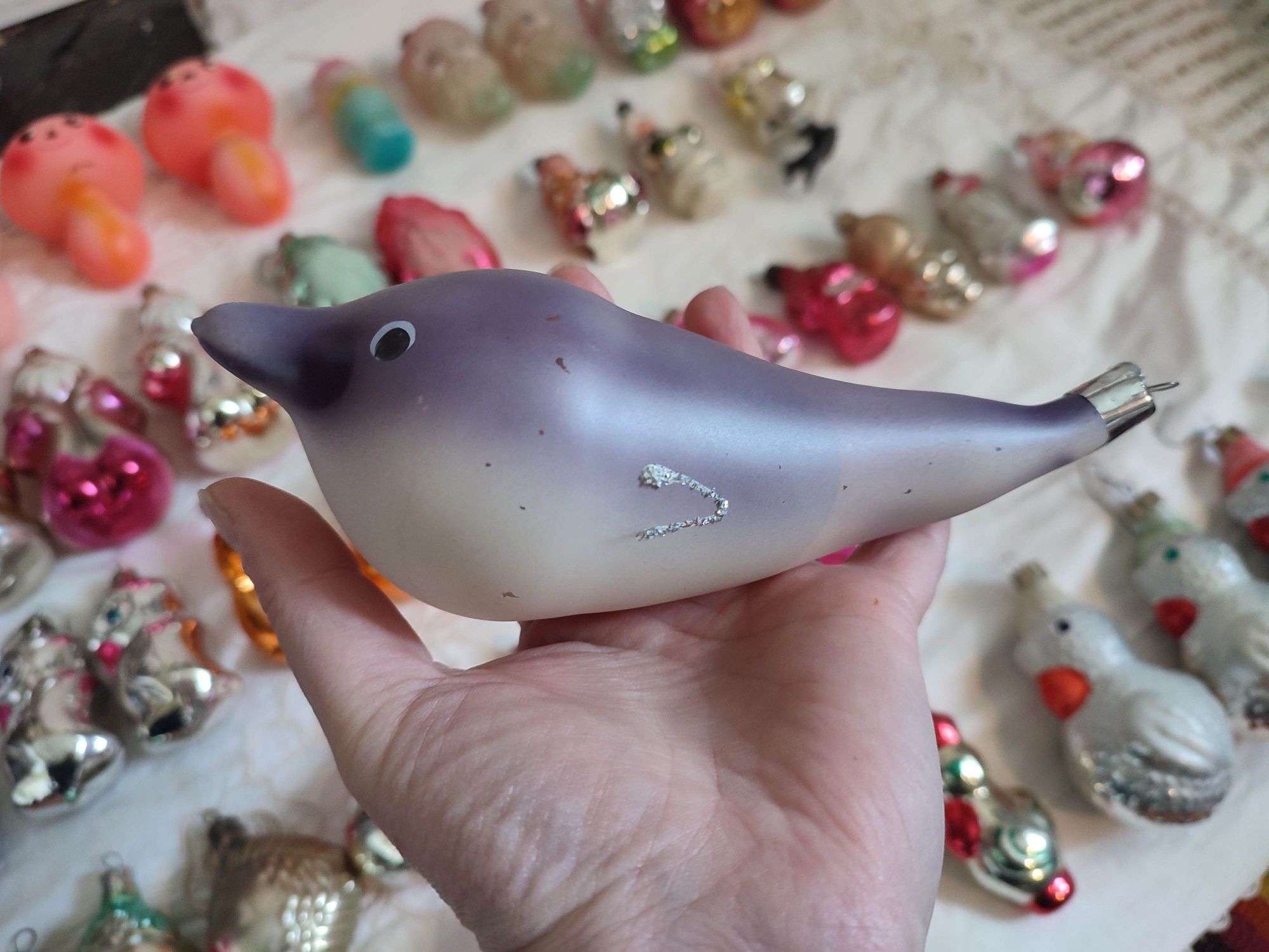 Новогодние ёлочные игрушки ссср.снеговик,дед мороз,сосульки,животные