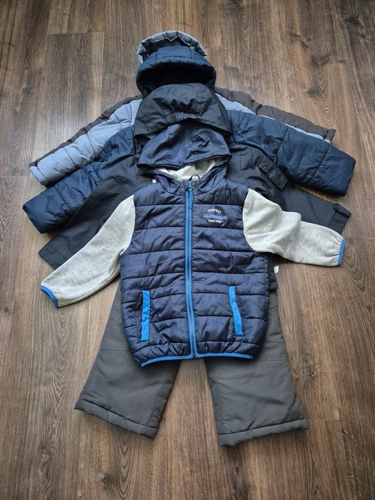 Kurtki i spodnie zimowe 104 dla chłopca jesień, zima, wiosna