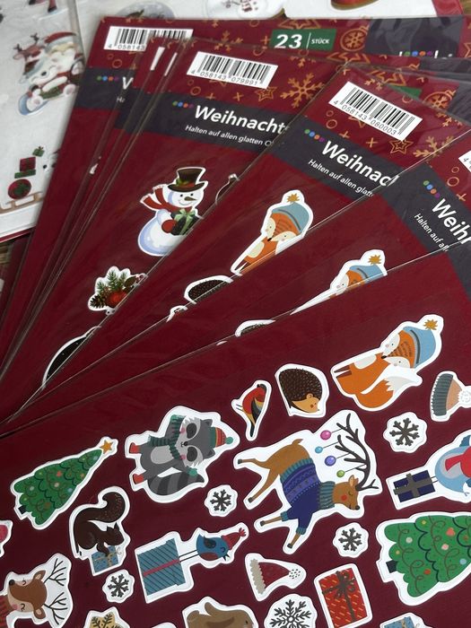 Новорічні наліпки декор Новий Рік Вікна прикраси дизайн