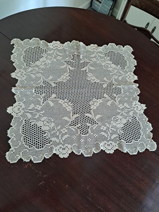 Renda de croché, feito à mão