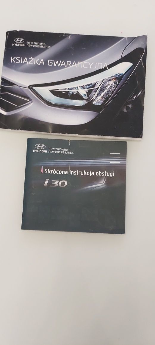 Hyundai Książka gwaranyjna +książka obsługi Hyundai i30 II