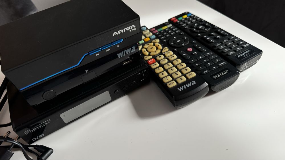 Dekoder DVB-T2 HEVC H.265+Opticum+Wiwa