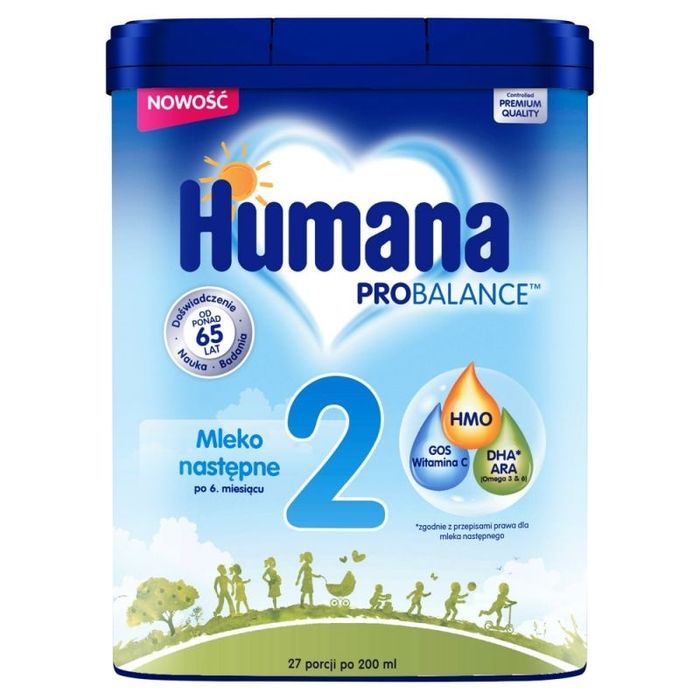 Humana 2 PRO Balance HMO Хумана 750 гр молочна суміш для немовлят післ
