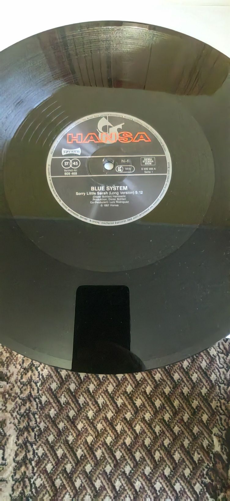 Blue System - Sorry Little Sarah, 12"Maxi singiel winylowy