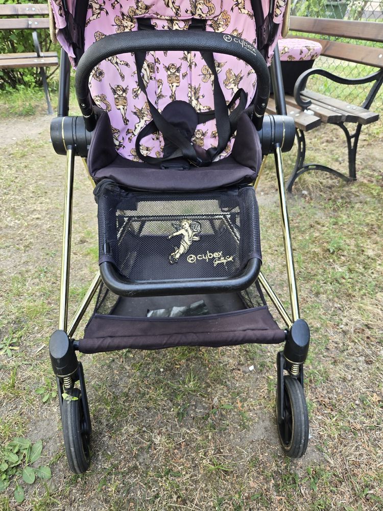 Wozek Cybex Mios Cherub Pink by Jeremy Scott 3w1 plus baza Isofix