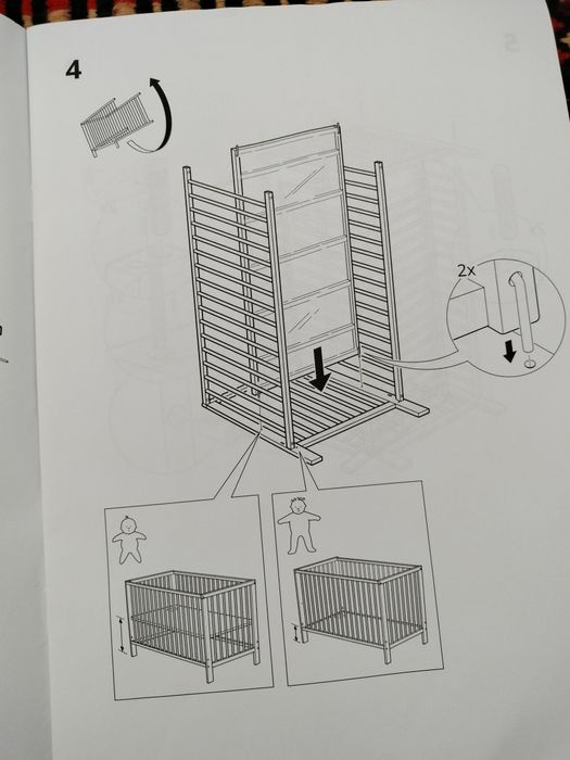 Conjunto berço + colchão MOLAFLEX