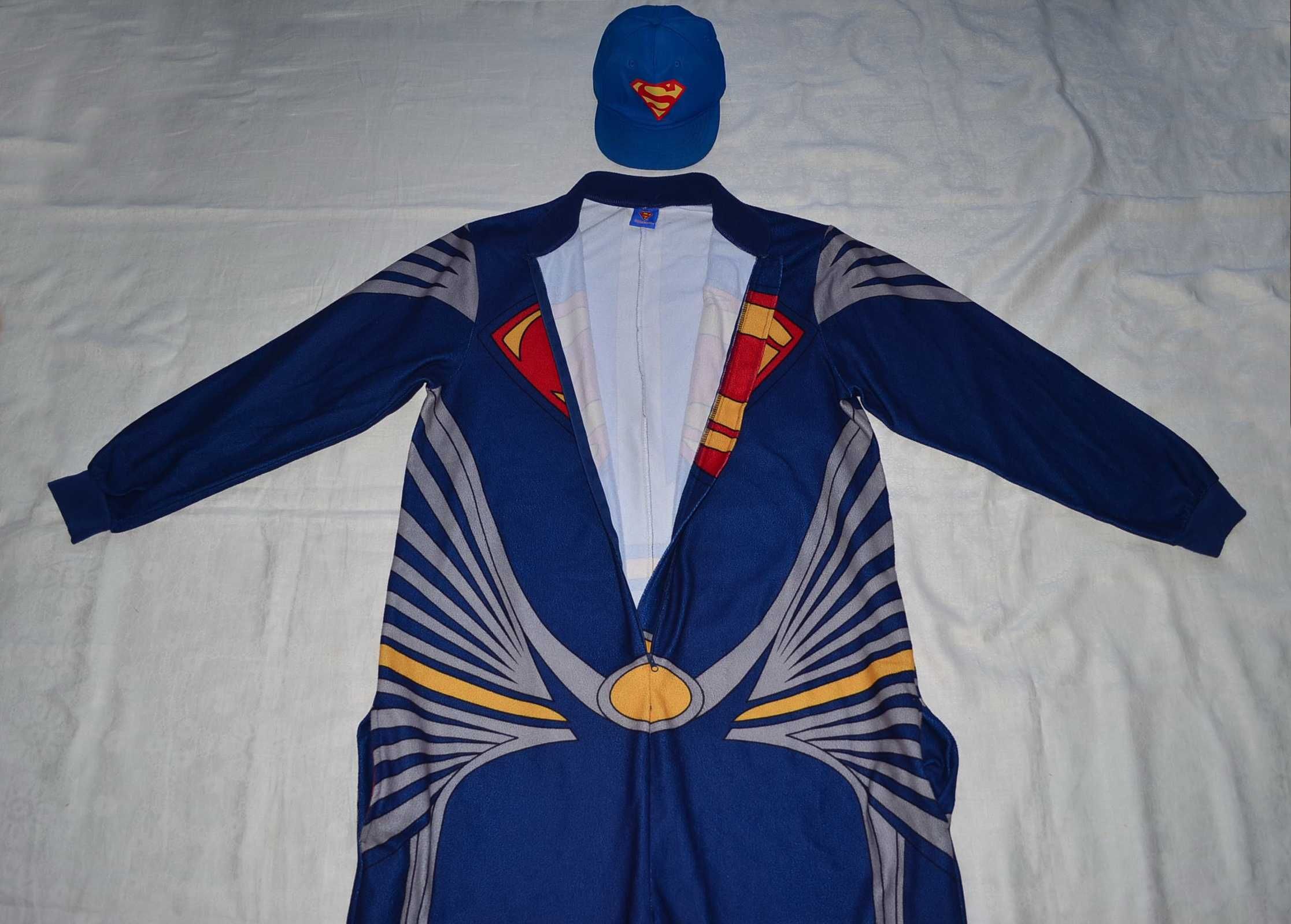 SuperMan костюм большой Супермен Cedar Wood State пижама кигуруми слип
