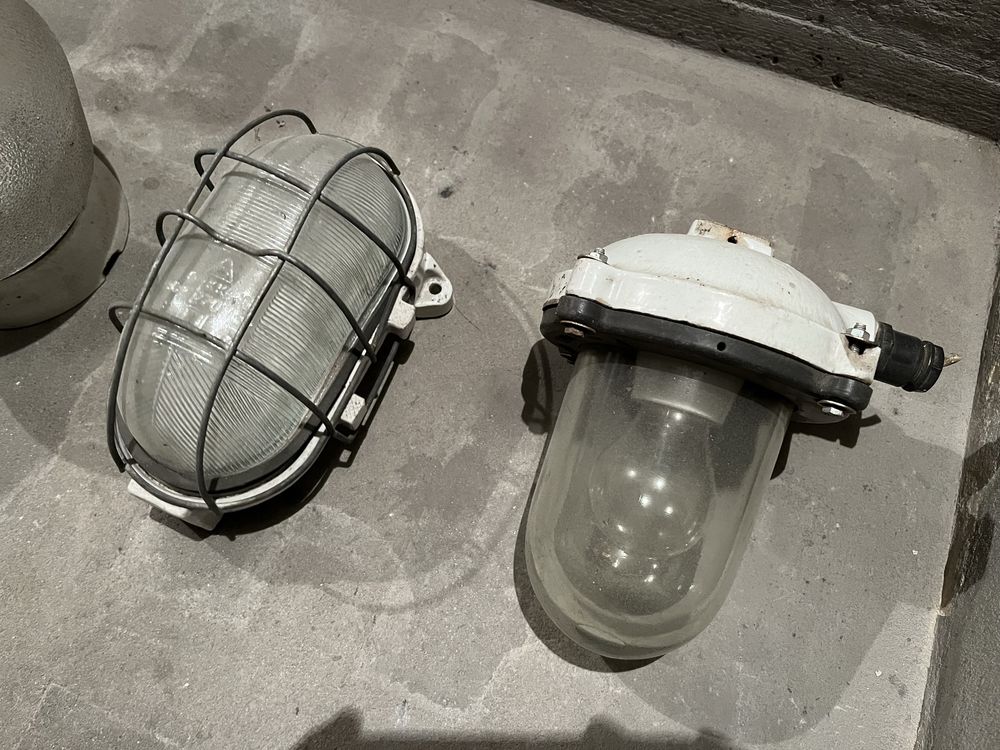 Stare lampy przemyslowe warsztatowe wsk prl design