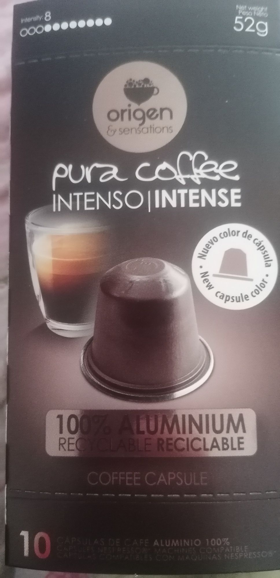 Capsulas cafe aluminio