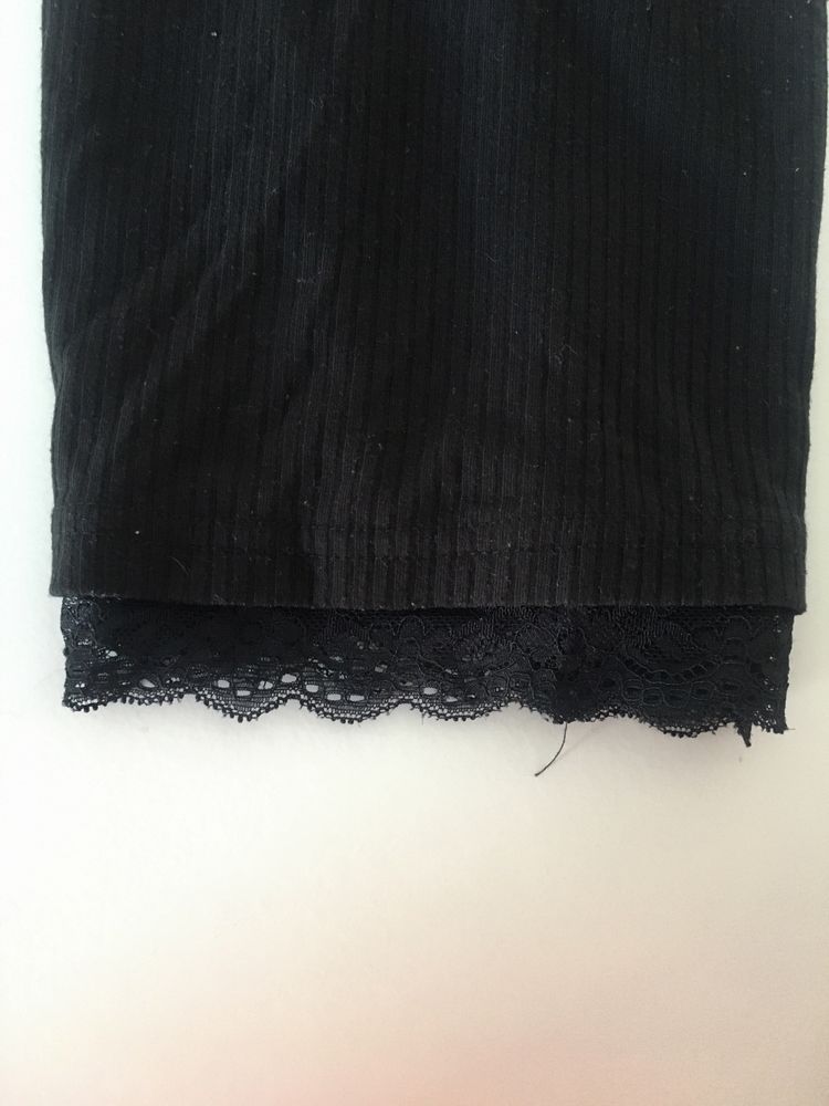 Top preto de algodao
