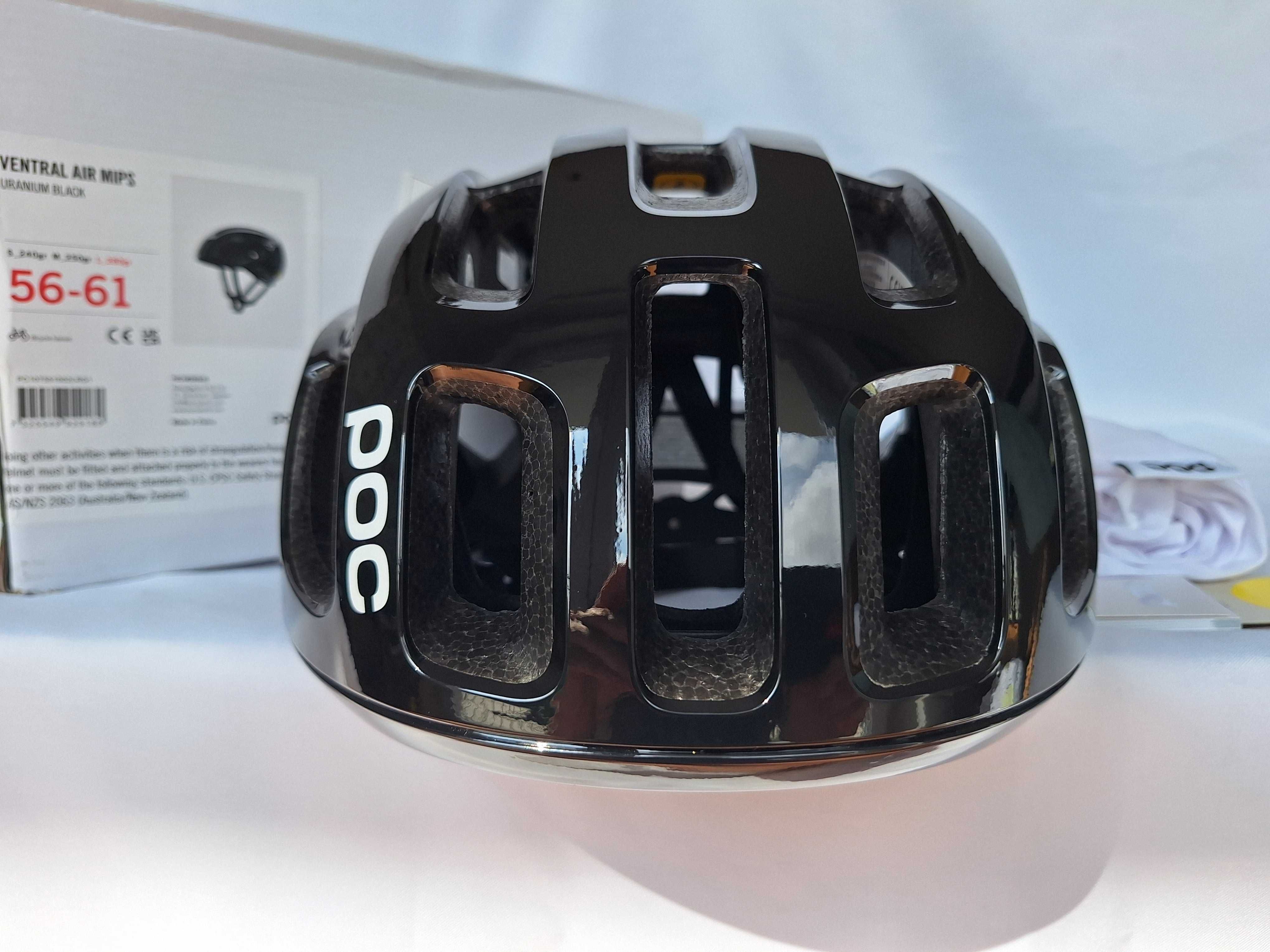 Kask rowerowy szosowy Poc Ventral Air Mips Uranium Black L 56-61cm
