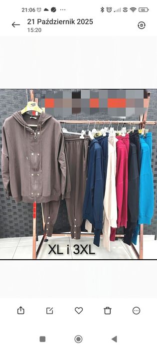 Damski komplet dresowy plus size firmy WAWA