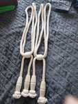 Cordões para cortinados brancos com muito pouco uso