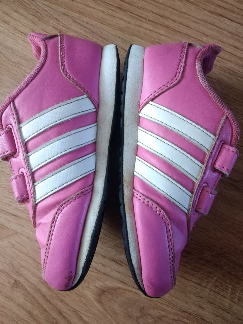 Buty Adidas sportowe biało różowe